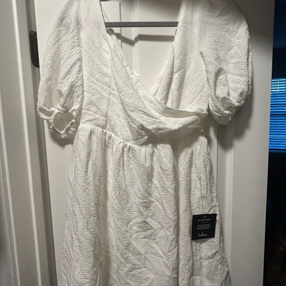 New with Tags - White Mini Lulus Dress